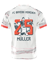 adidas Muller Special Authentic Away Jersey 25/26 w/ Sponsor + Meister Bundesliga Patch (White/Red)