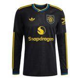 adidas Manchester United Long Sleeve Third Jersey 25/26 (Black)