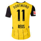 Puma Borussia Dortmund Authentic Marco Reus Home Jersey w/ Bundesliga Patch 24/25 (Faster Yellow/Puma Black)
