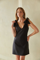 Audrey Bow Strap Mini Dress
