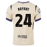 Nike Kobe Bryant Men's FC Barcelona Authentic Away Jersey w/ Champions League Patches (Team Gold/Persian Violet/Black)