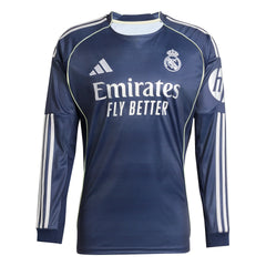 adidas Real Madrid 25/26 Long Sleeve Away Jersey