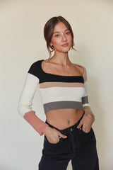 Carina Long Sleeve Colorblock Sweater