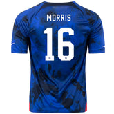 Nike United States Jordan Morris Away Jersey 22/23 (Bright Blue/White)