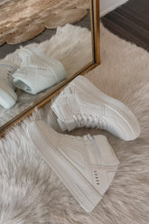 Cora High Top Sneakers in White