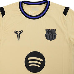 Nike Men's FC Barcelona Away Jersey 25/26 w/ Champions League Patches (Team Gold/Persion Violet/Black)