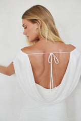 Dorit Mesh Tie Waist Maxi Dress