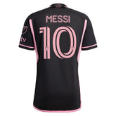 adidas Inter Miami Lionel Messi Authentic Player Version Away Jersey 23/24 w/ MLS Patches (Black/Pink)
