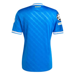 adidas Men's Real Madrid Third Jersey 25/26 w/ Champions League Patches (Blue/White)
