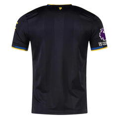 adidas Men's Manchester United Authentic Third Jersey 25/26 w/ NRFR + EPL Patches (Black)