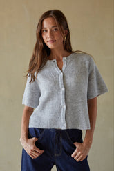 Gabriette Ribbed Knit Cardigan