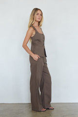 Rina Wide Leg Linen Pants