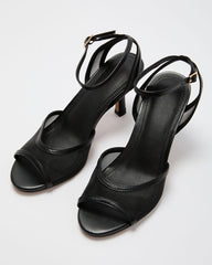 Bare Intention Mesh Panel Heels
