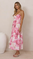 Dallas Maxi Dress - Pink Floral