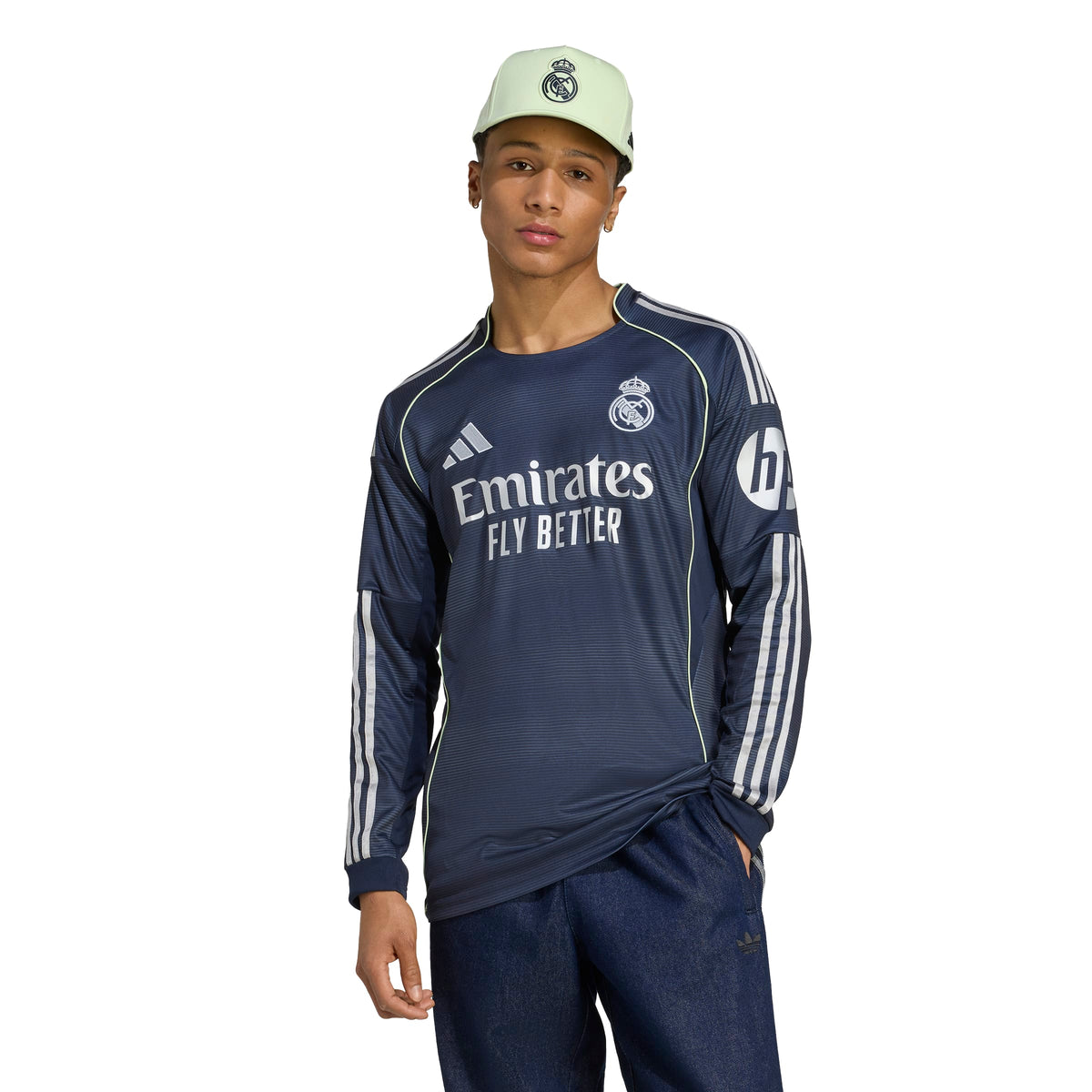 adidas Real Madrid 25/26 Long Sleeve Away Jersey