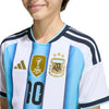 Lionel Messi Argentina National Team adidas Youth FIFA x World Cup 2026 Home Replica Jersey - White