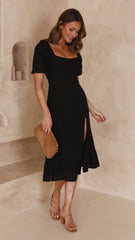 Dixie Midi Dress - Black