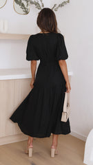 Erin Midi Dress - Black