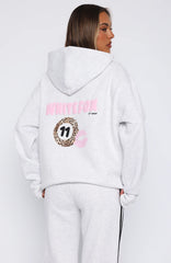 11th Street She's So Lucky Oversized Hoodie Leopard Splice