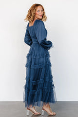Hilda Tulle Maxi Dress | Vintage Navy