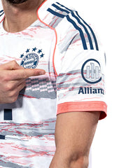 adidas Muller Special Authentic Away Jersey 25/26 w/ Sponsor + Meister Bundesliga Patch (White/Red)