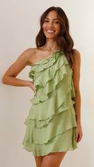 Cassidi Mini Dress - Sage