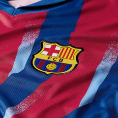 Nike Men's FC Barcelona 4th Jersey 25/26 w/ La Liga Patches (Blue/Red/Yellow)
