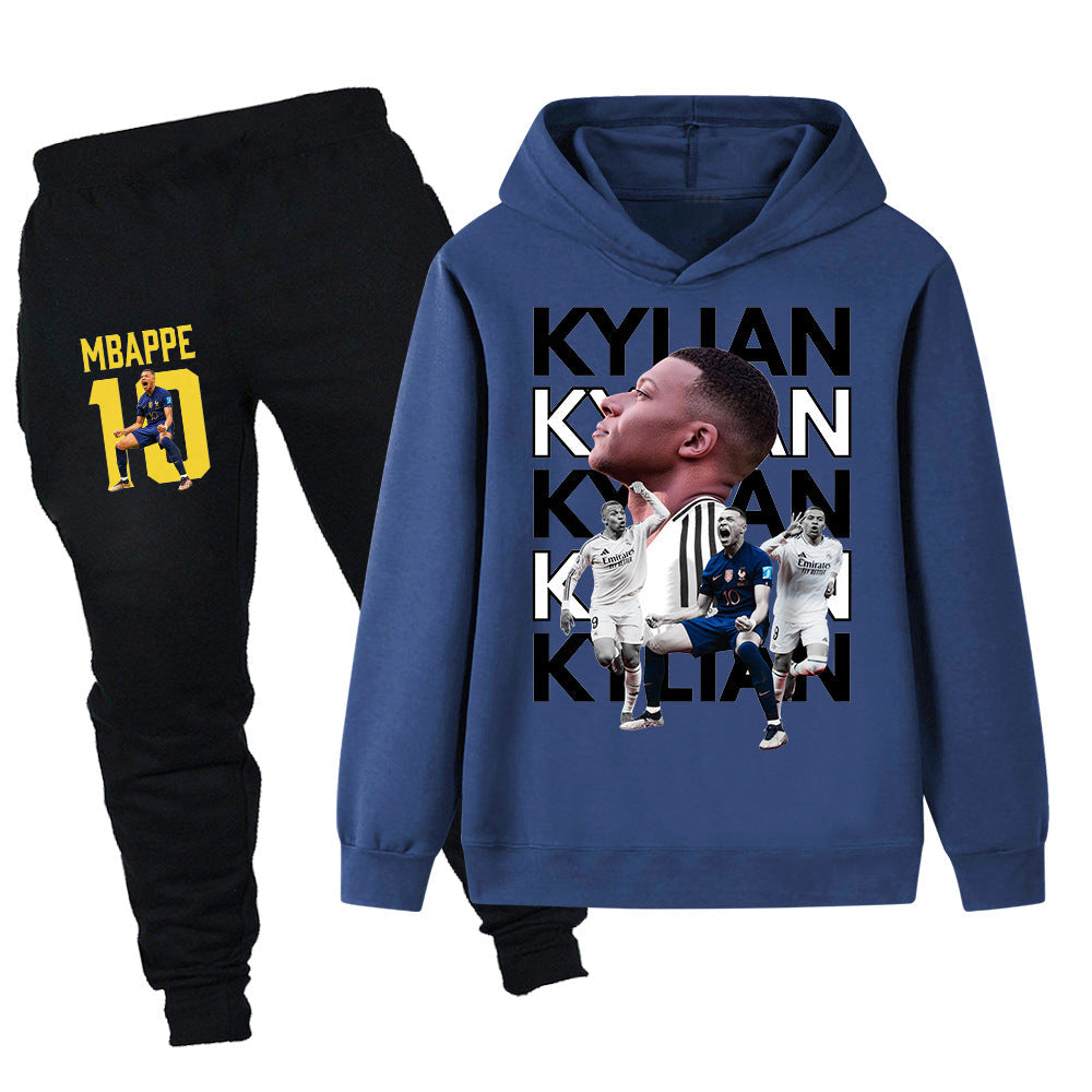 Kylian Mbappe Design Kids’ Tracksuit Set – Multiple Colors