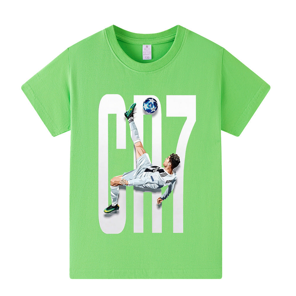 Kids’ Ronaldo Football Style T-Shirt – Multiple Variants