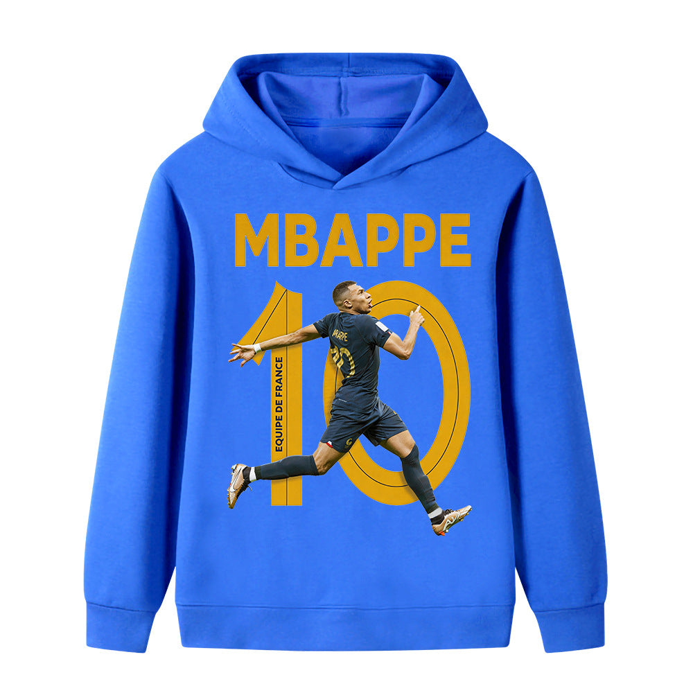 Kids’ Kylian Mbappe Football Hoodie – Multiple Variants