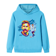 Lionel Messi Argetina Kids’ Football Style Hoodie - Multiple Colors
