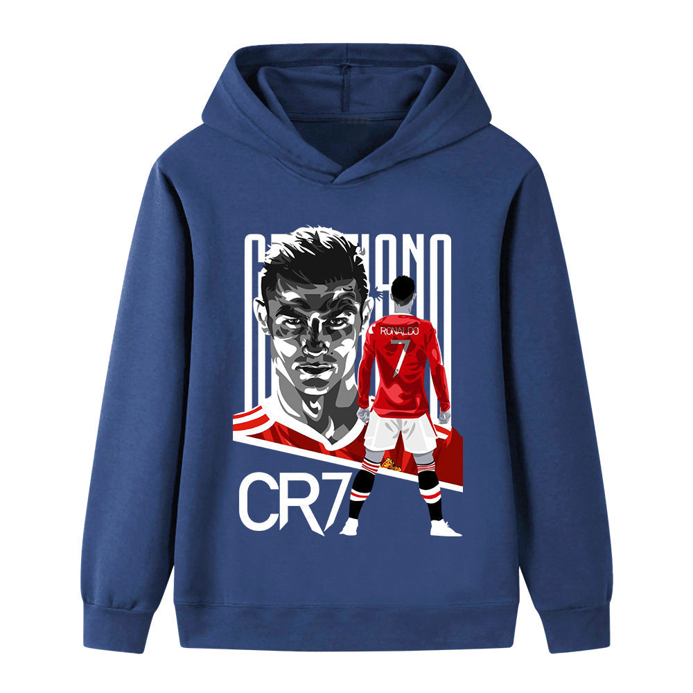 Cristiano Ronaldo Manchester United Style Kids’ Football Hoodie - Multiple Variants