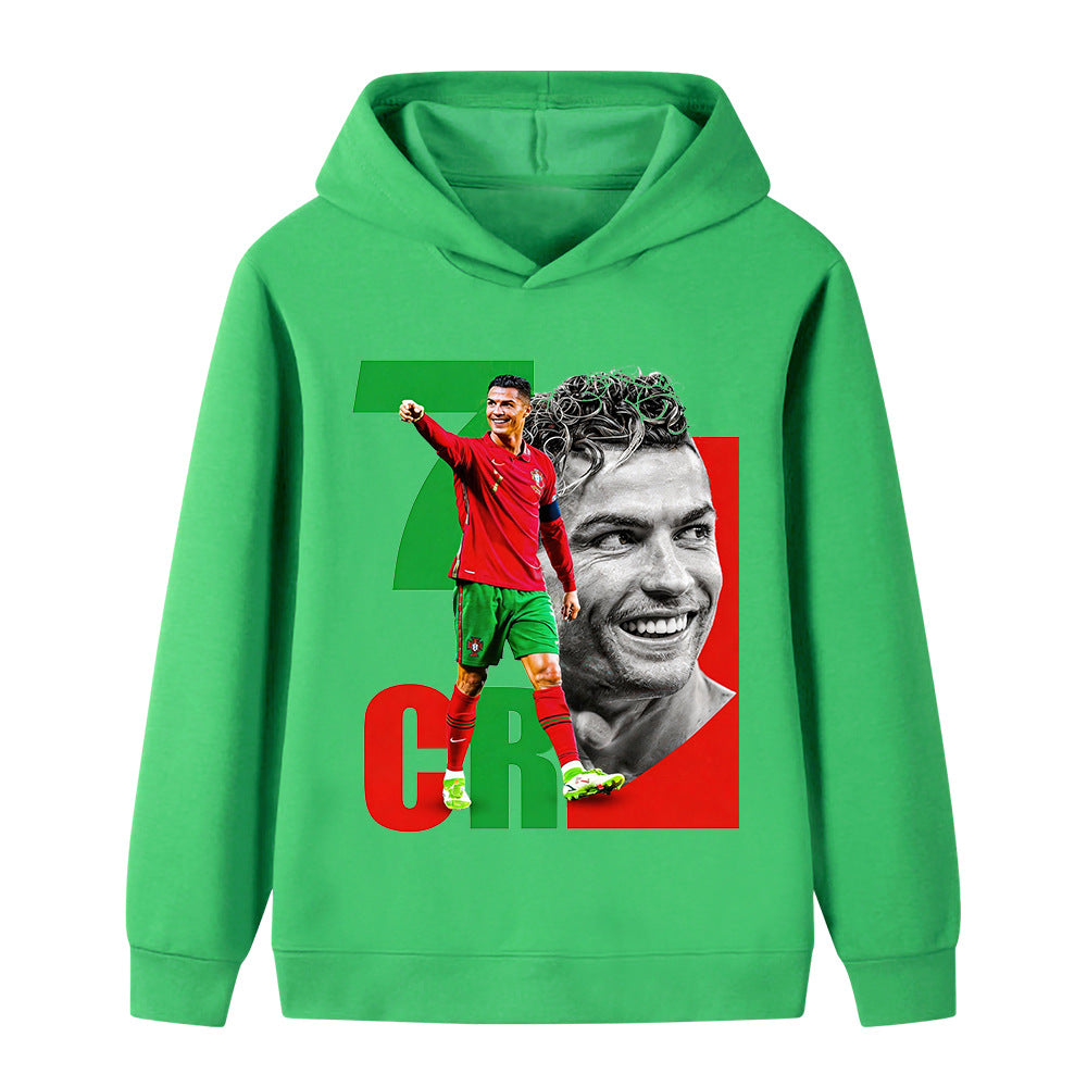 Kids’ Cristiano Ronaldo Portugal Football Hoodie – Multiple Options