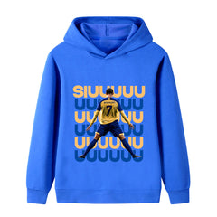 Kids’ Ronaldo Siuuu Football Hoodie – Multiple Variants