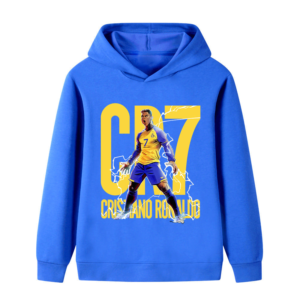 Ronaldo Al Nassr Style Kids’ Football Hoodie - Multiple Variants