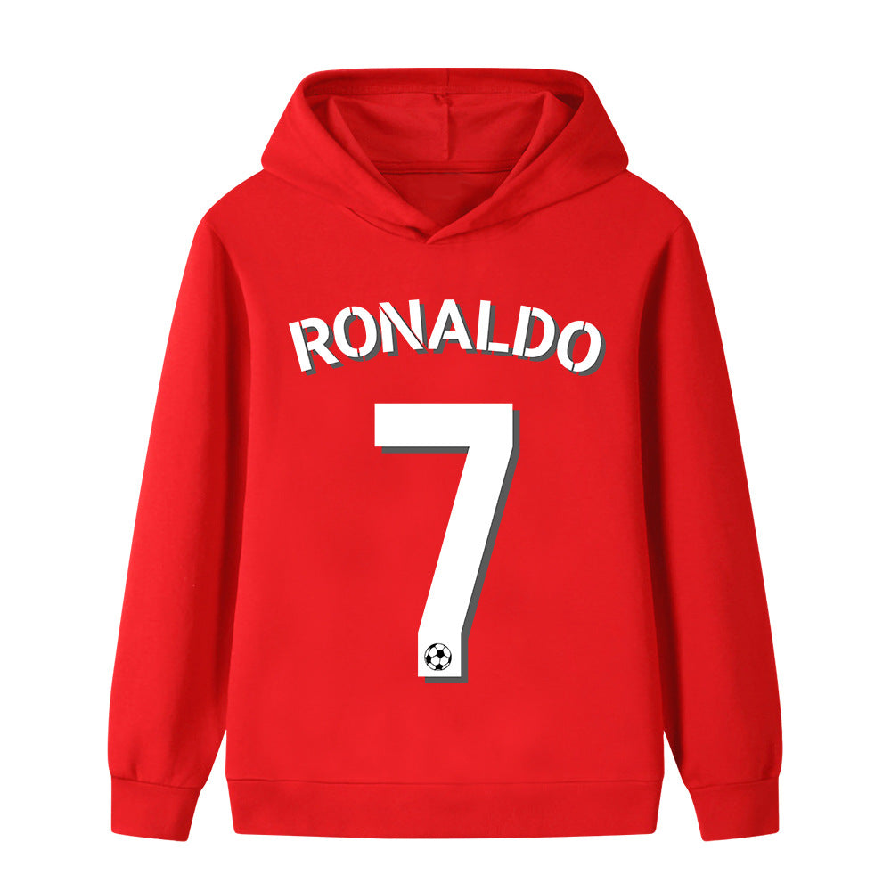 Kids’ Ronaldo No. 7 Football Hoodie – Multiple Variants