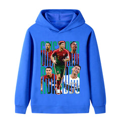Ronaldo Portugal Kids’ Football Design Hoodie - Multiple Variants