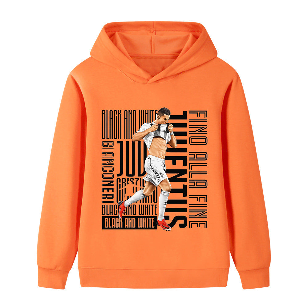 Ronaldo Juventus Style Kids’ Football Hoodie - Multiple Variants
