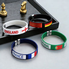 National Football Team Fan Bracelet – Flag Wristband - Multiple Options