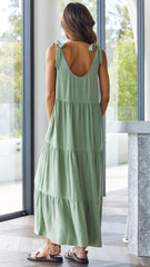 Jaliyah Midi Dress - Sage
