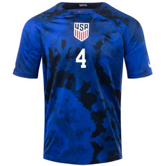 Nike United States Tyler Adams Away Jersey 22/23 (Bright Blue/White)