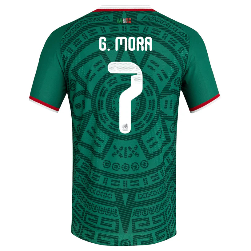 adidas Men's G. Mora Mexico Authentic Home 2026 World Cup Jersey (Bold Green)