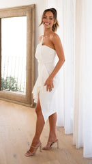 Positano Midi Dress - White