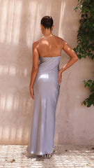Ziah Maxi Dress - Steel Blue
