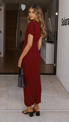 Mari Maxi Dress - Burgundy