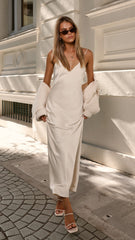 Harper Thin Strap Maxi Dress - Ivory