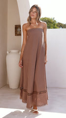 Sandra Maxi Dress - Brown
