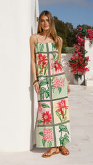 Elora Maxi Dress - Tropical Bloom
