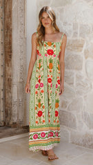 Keziah Maxi Dress - Sunkissed Print