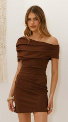 Telaia Mini Dress - Brown